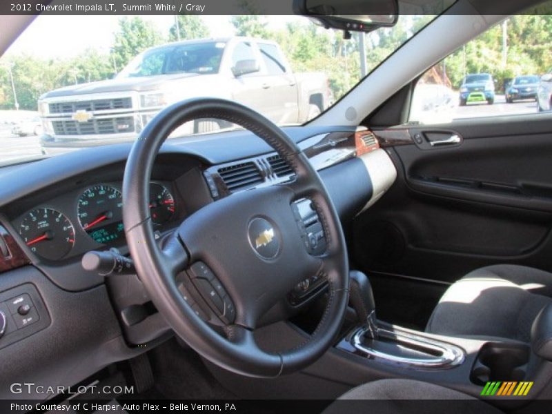 Summit White / Gray 2012 Chevrolet Impala LT
