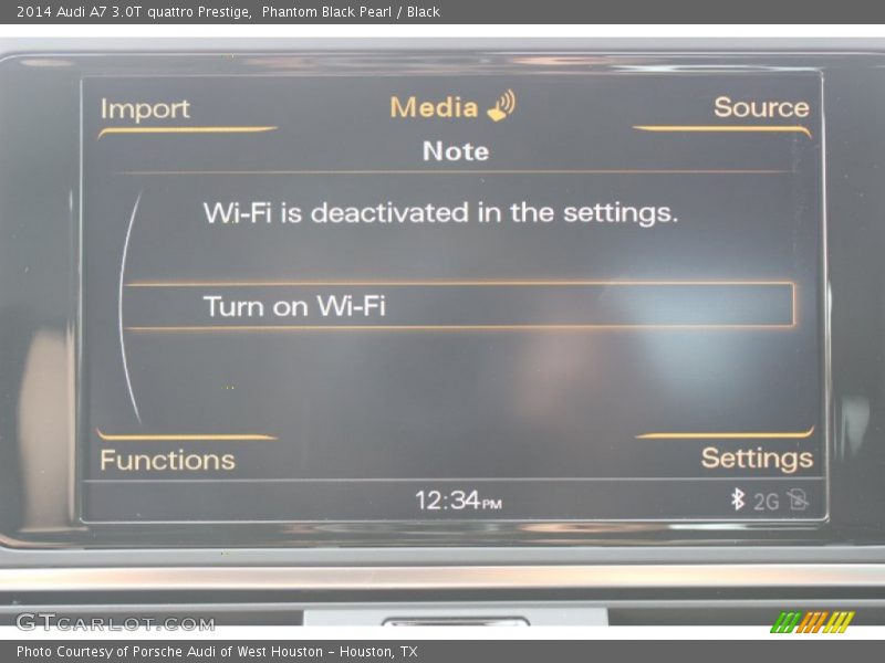 Phantom Black Pearl / Black 2014 Audi A7 3.0T quattro Prestige