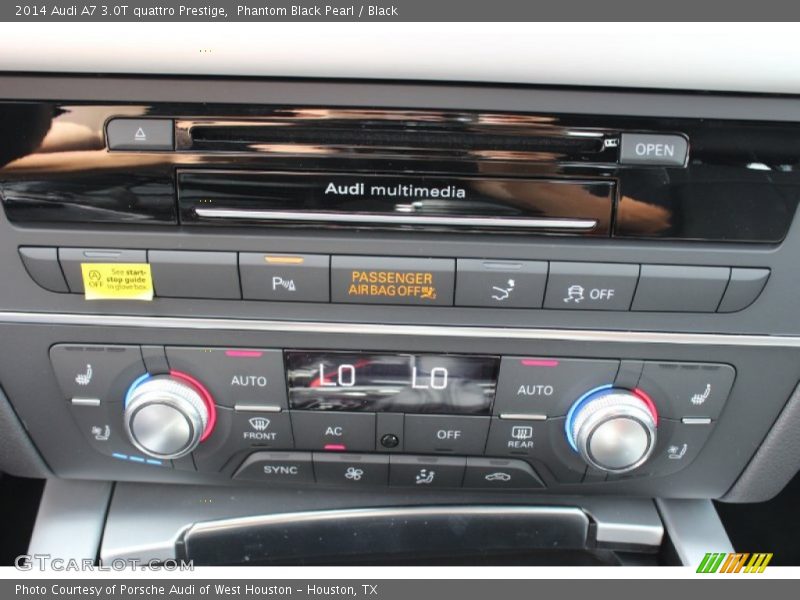 Phantom Black Pearl / Black 2014 Audi A7 3.0T quattro Prestige