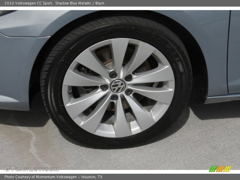 Shadow Blue Metallic / Black 2010 Volkswagen CC Sport