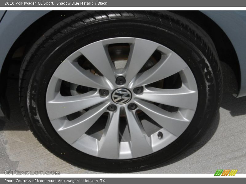Shadow Blue Metallic / Black 2010 Volkswagen CC Sport