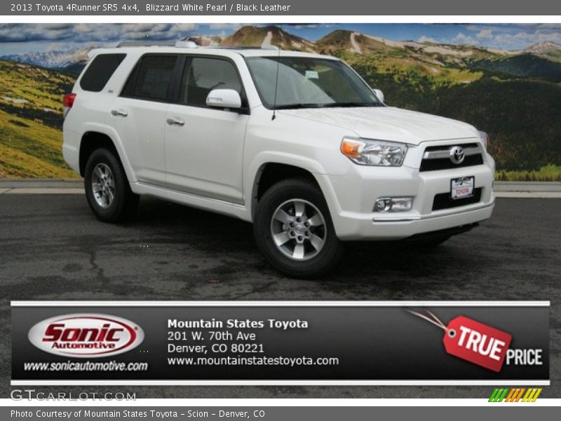 Blizzard White Pearl / Black Leather 2013 Toyota 4Runner SR5 4x4