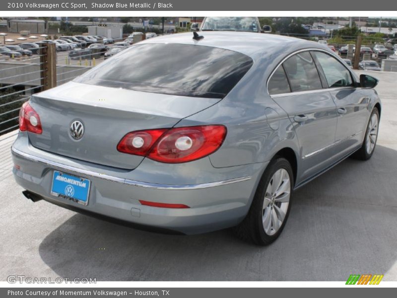 Shadow Blue Metallic / Black 2010 Volkswagen CC Sport