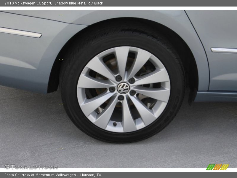 Shadow Blue Metallic / Black 2010 Volkswagen CC Sport