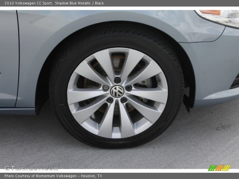 Shadow Blue Metallic / Black 2010 Volkswagen CC Sport