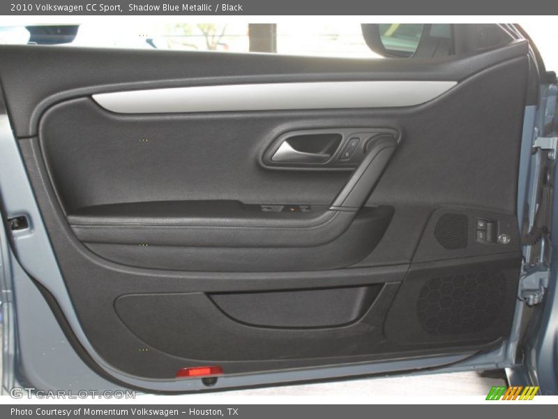 Shadow Blue Metallic / Black 2010 Volkswagen CC Sport