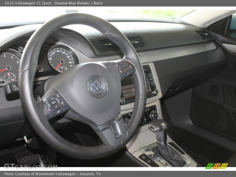 Shadow Blue Metallic / Black 2010 Volkswagen CC Sport