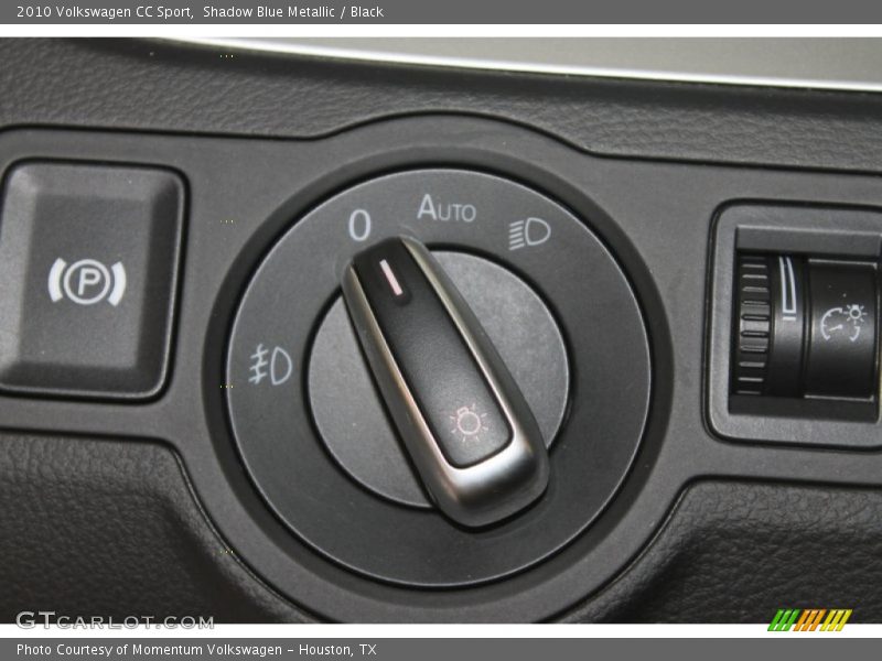 Shadow Blue Metallic / Black 2010 Volkswagen CC Sport