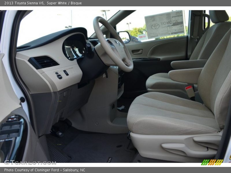 Super White / Bisque 2013 Toyota Sienna V6