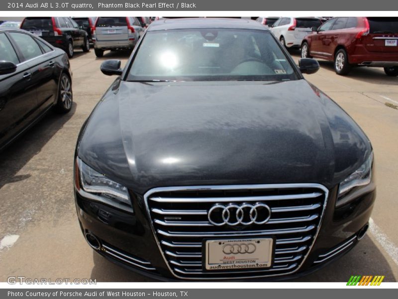 Phantom Black Pearl Effect / Black 2014 Audi A8 L 3.0T quattro