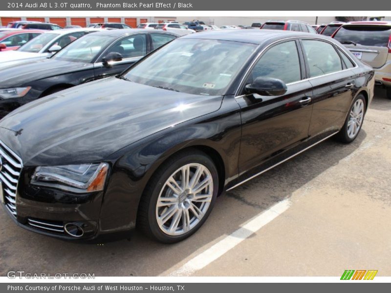 Phantom Black Pearl Effect / Black 2014 Audi A8 L 3.0T quattro