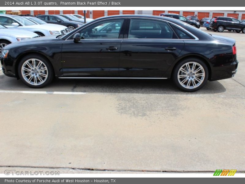 Phantom Black Pearl Effect / Black 2014 Audi A8 L 3.0T quattro