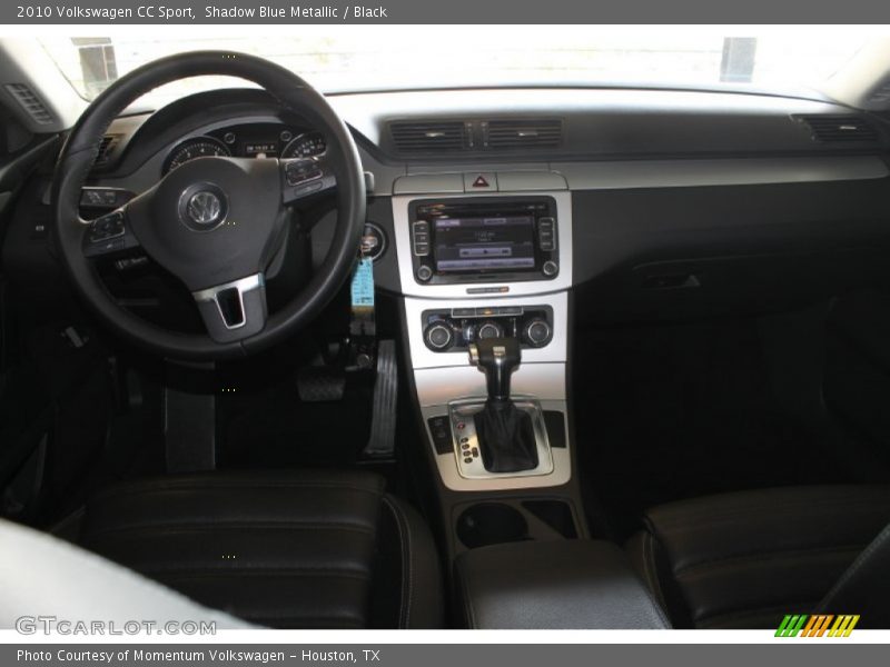 Shadow Blue Metallic / Black 2010 Volkswagen CC Sport