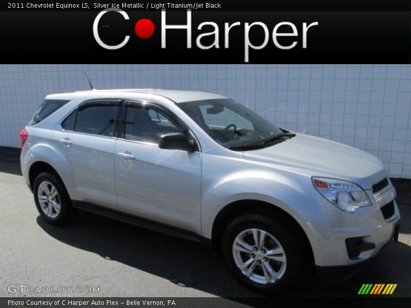 Silver Ice Metallic / Light Titanium/Jet Black 2011 Chevrolet Equinox LS