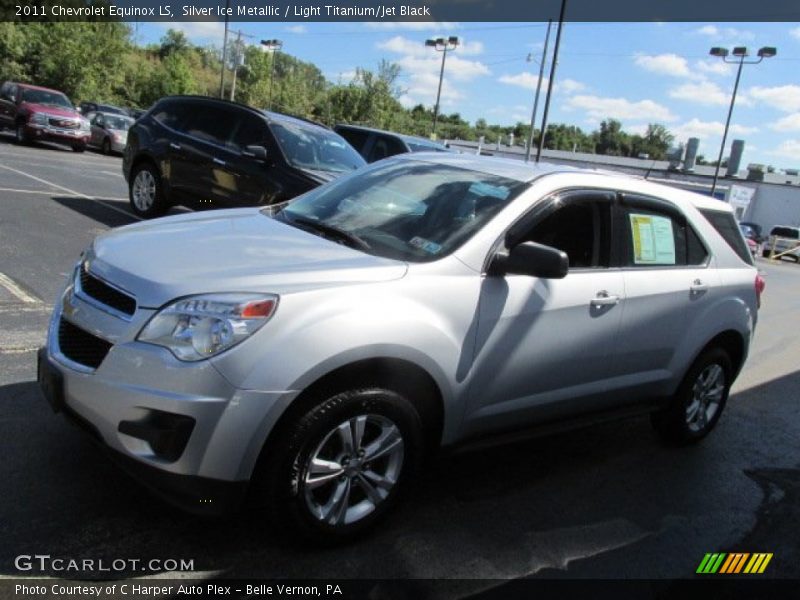 Silver Ice Metallic / Light Titanium/Jet Black 2011 Chevrolet Equinox LS