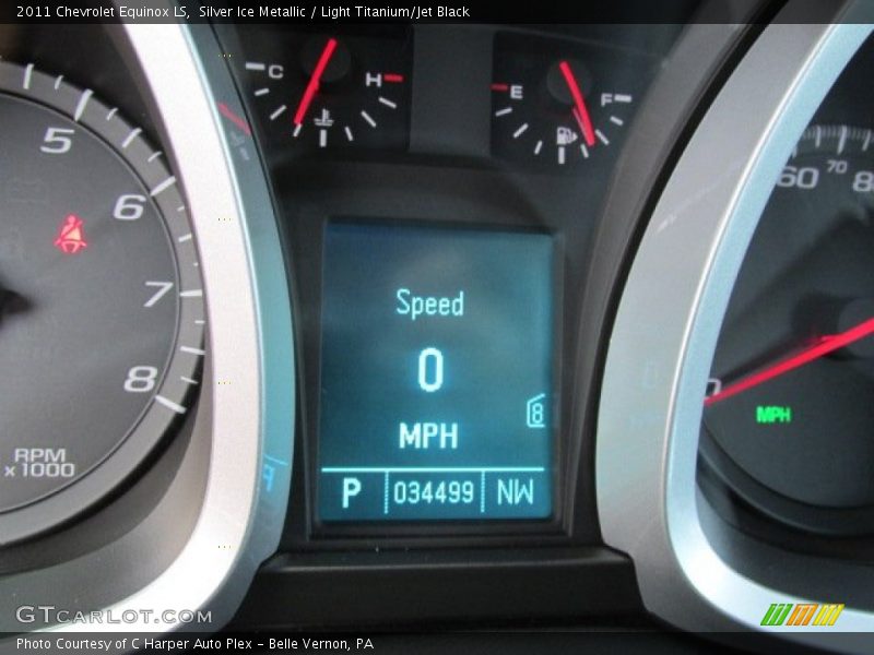 Silver Ice Metallic / Light Titanium/Jet Black 2011 Chevrolet Equinox LS