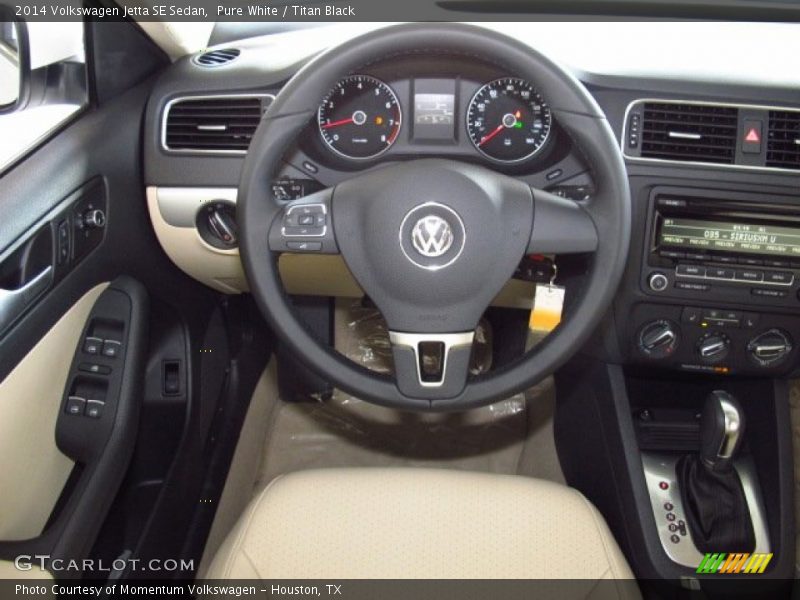 Pure White / Titan Black 2014 Volkswagen Jetta SE Sedan
