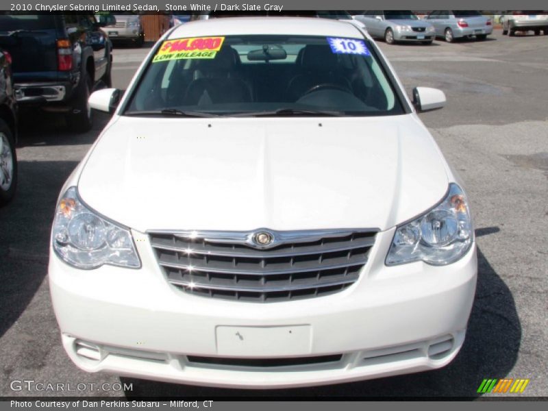 Stone White / Dark Slate Gray 2010 Chrysler Sebring Limited Sedan