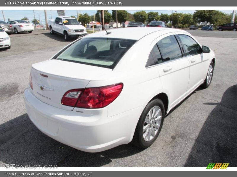 Stone White / Dark Slate Gray 2010 Chrysler Sebring Limited Sedan