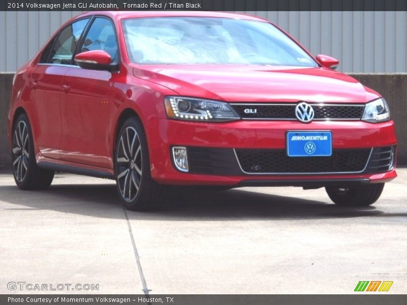 Tornado Red / Titan Black 2014 Volkswagen Jetta GLI Autobahn