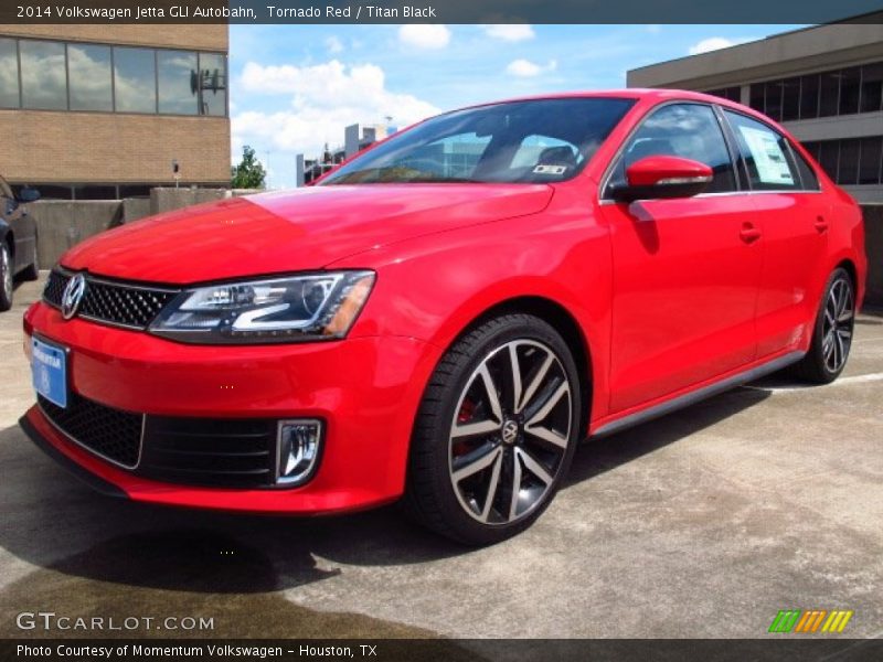 Tornado Red / Titan Black 2014 Volkswagen Jetta GLI Autobahn