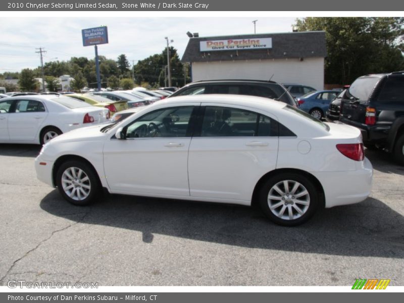 Stone White / Dark Slate Gray 2010 Chrysler Sebring Limited Sedan