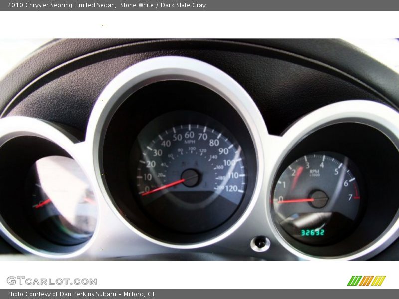 Stone White / Dark Slate Gray 2010 Chrysler Sebring Limited Sedan
