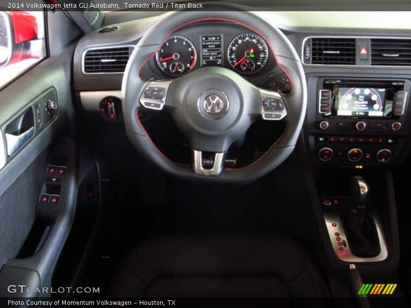 Tornado Red / Titan Black 2014 Volkswagen Jetta GLI Autobahn