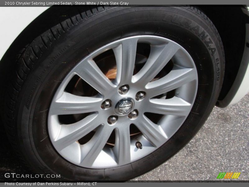 Stone White / Dark Slate Gray 2010 Chrysler Sebring Limited Sedan