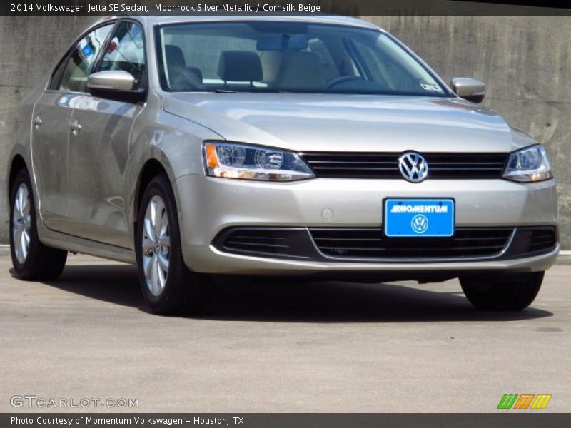 Moonrock Silver Metallic / Cornsilk Beige 2014 Volkswagen Jetta SE Sedan