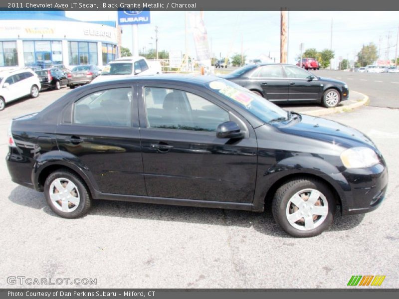 Black Granite Metallic / Charcoal 2011 Chevrolet Aveo LT Sedan