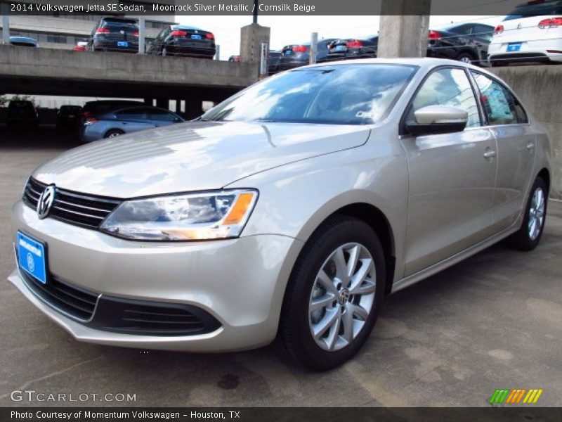 Moonrock Silver Metallic / Cornsilk Beige 2014 Volkswagen Jetta SE Sedan