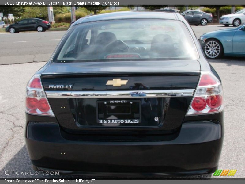 Black Granite Metallic / Charcoal 2011 Chevrolet Aveo LT Sedan