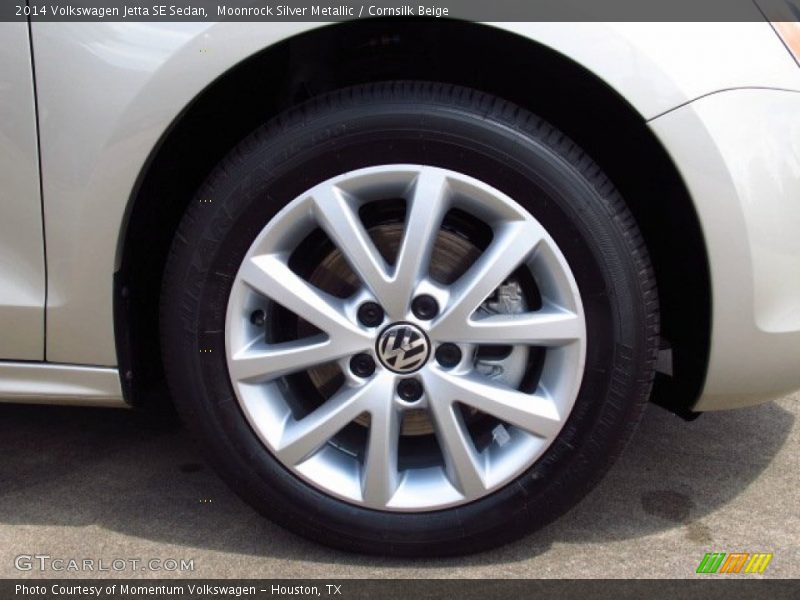 Moonrock Silver Metallic / Cornsilk Beige 2014 Volkswagen Jetta SE Sedan