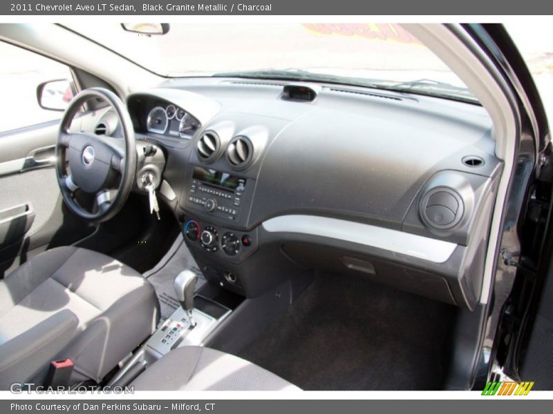 Black Granite Metallic / Charcoal 2011 Chevrolet Aveo LT Sedan