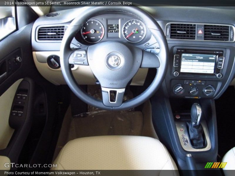 Moonrock Silver Metallic / Cornsilk Beige 2014 Volkswagen Jetta SE Sedan