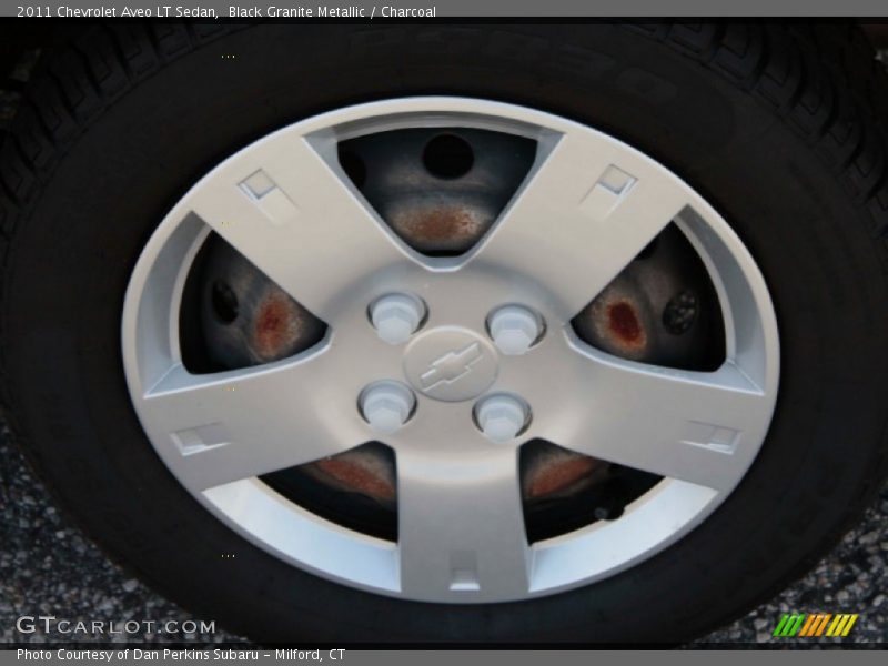 Black Granite Metallic / Charcoal 2011 Chevrolet Aveo LT Sedan