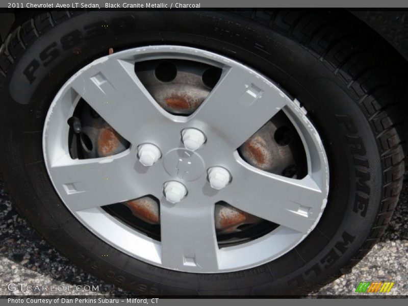 Black Granite Metallic / Charcoal 2011 Chevrolet Aveo LT Sedan