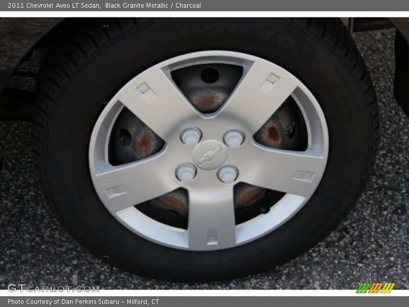 Black Granite Metallic / Charcoal 2011 Chevrolet Aveo LT Sedan