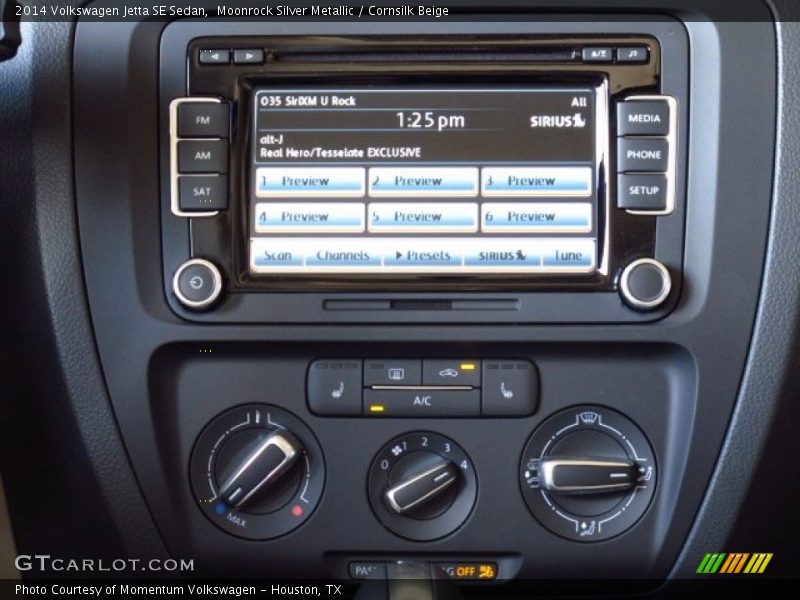 Moonrock Silver Metallic / Cornsilk Beige 2014 Volkswagen Jetta SE Sedan