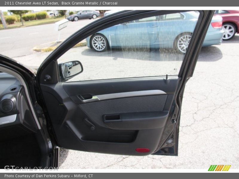 Black Granite Metallic / Charcoal 2011 Chevrolet Aveo LT Sedan