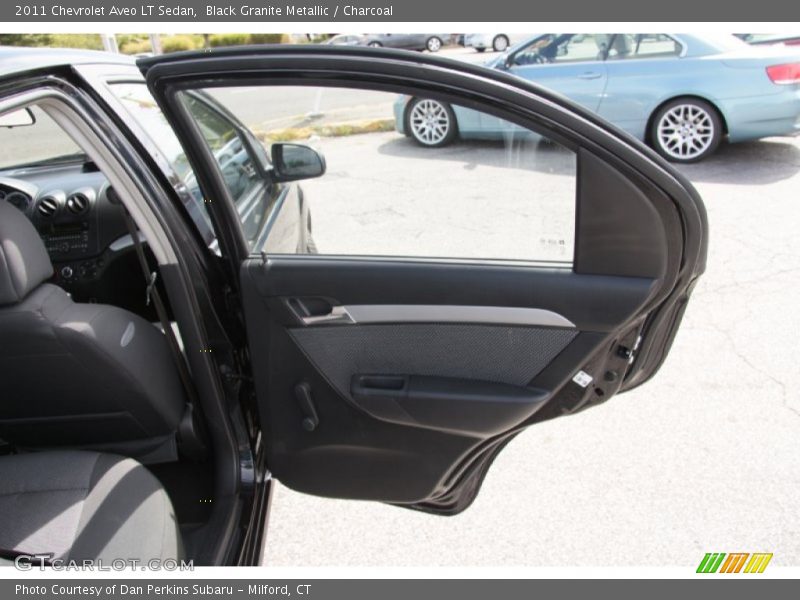 Black Granite Metallic / Charcoal 2011 Chevrolet Aveo LT Sedan