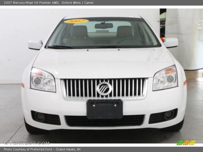 Oxford White / Camel 2007 Mercury Milan V6 Premier AWD