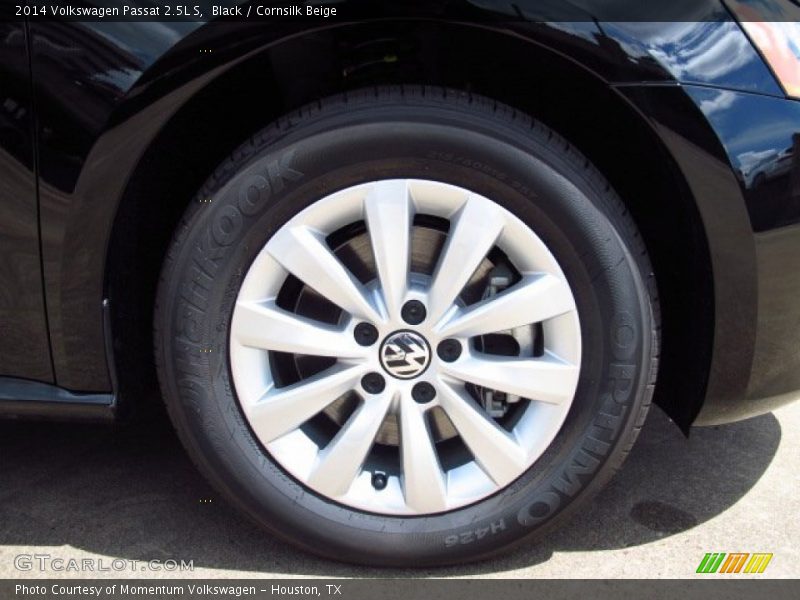 Black / Cornsilk Beige 2014 Volkswagen Passat 2.5L S