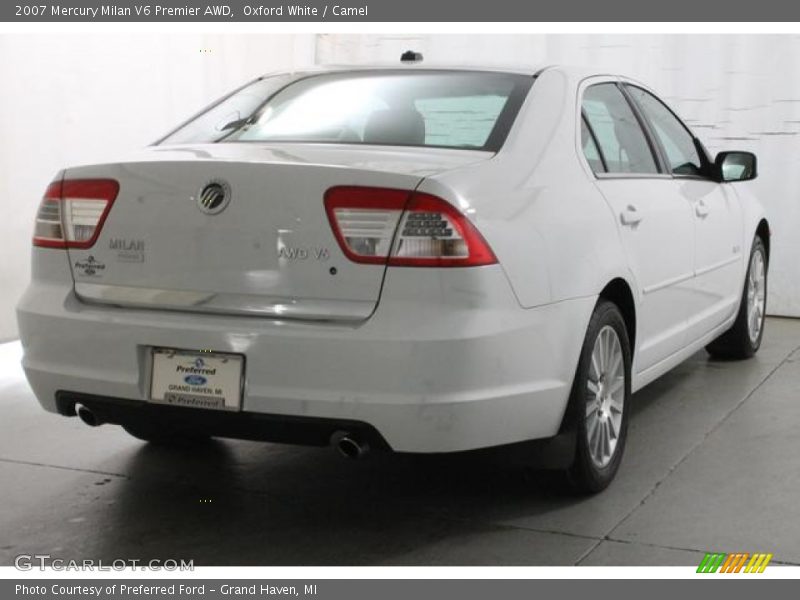 Oxford White / Camel 2007 Mercury Milan V6 Premier AWD