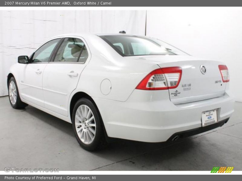 Oxford White / Camel 2007 Mercury Milan V6 Premier AWD