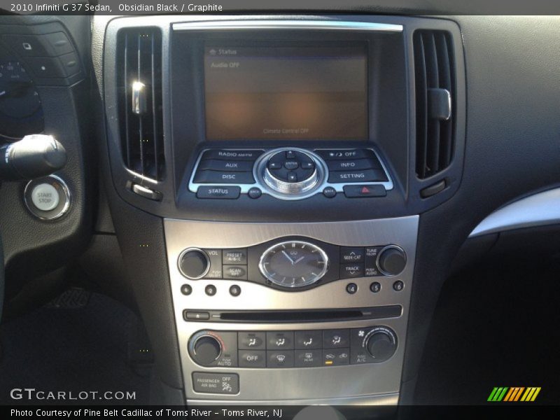Obsidian Black / Graphite 2010 Infiniti G 37 Sedan