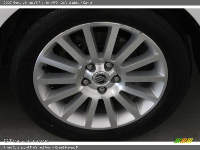 Oxford White / Camel 2007 Mercury Milan V6 Premier AWD