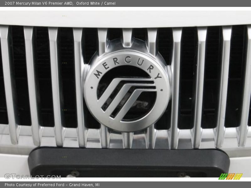 Oxford White / Camel 2007 Mercury Milan V6 Premier AWD