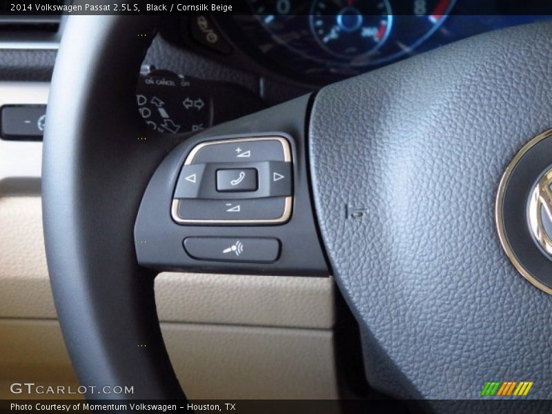 Black / Cornsilk Beige 2014 Volkswagen Passat 2.5L S